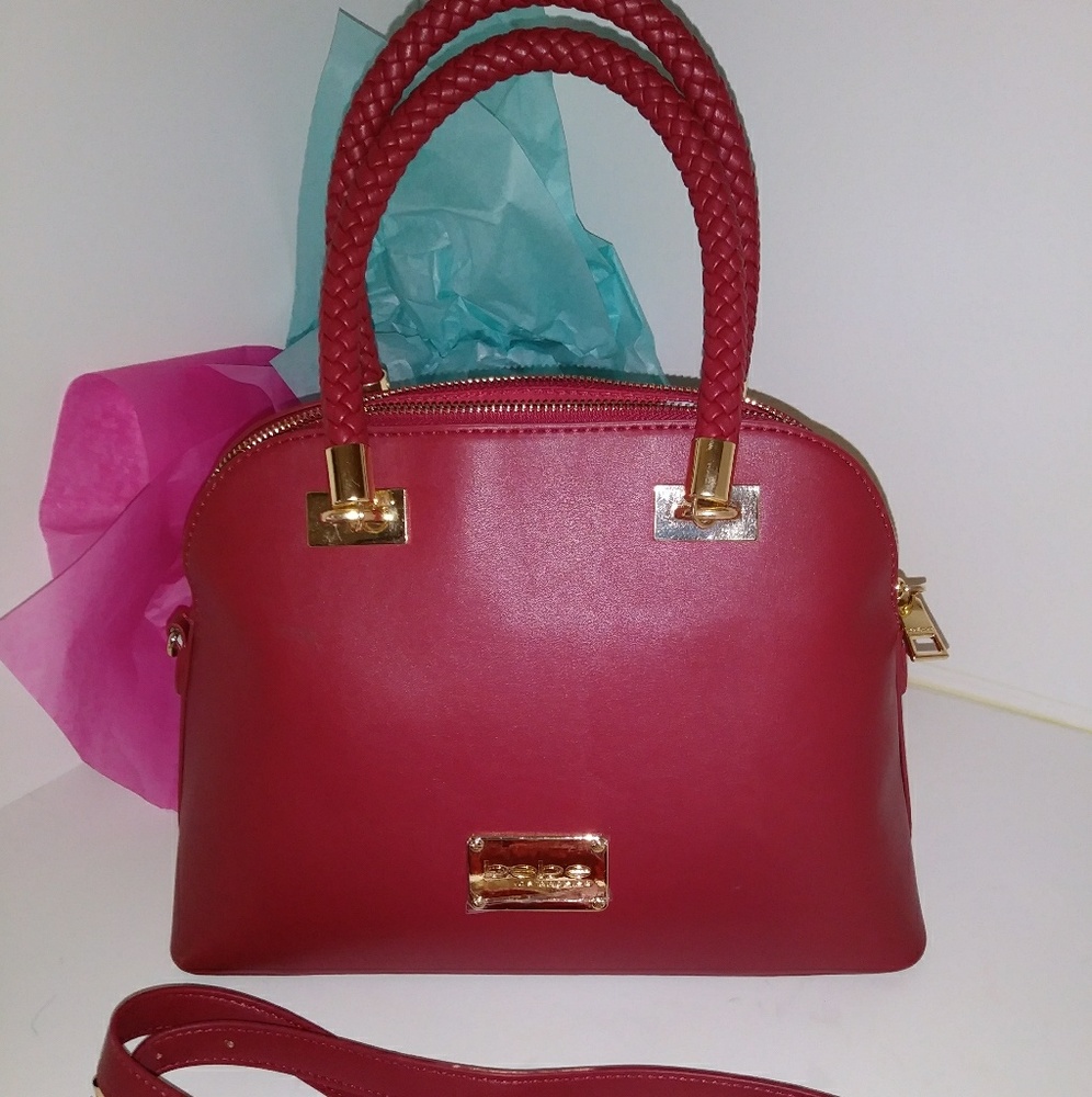 NWT- BEBE red hand bag